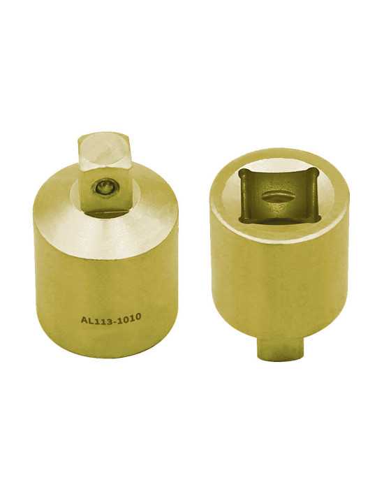Adaptador antichispa Al-Br 1/4" H x 3/8" M ALYCO