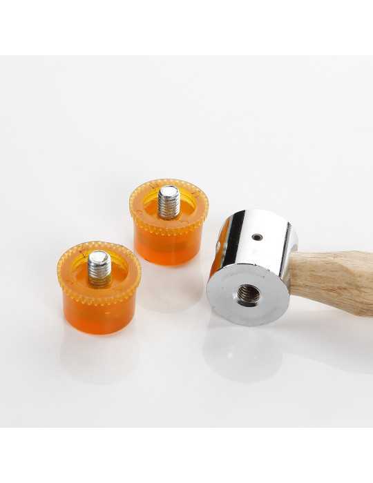 Martillo bocas PVC 35 mm mango madera ALYCO ORANGE