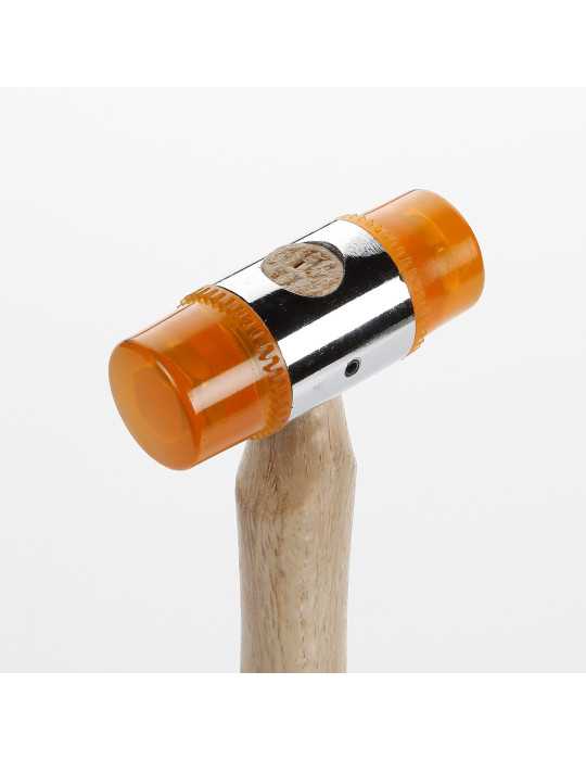 Martillo bocas PVC 40 mm mango madera ALYCO ORANGE
