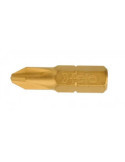 Punta Atornillador Pozidriv Titanio C6,3x25 mm PZ1 100 pcs FELO