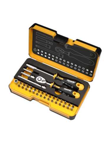 Juego de Vasos R-Go 36 pcs SL/HEX/PH/PZ/TORX/SQ/SPANNER/BH/MS FELO