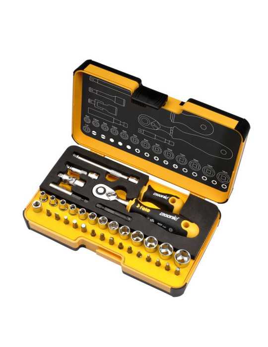 Juego de Vasos R-Go XL 36 pcs SL/PH/PZ/TORX/HEX/BH/SW/MS FELO