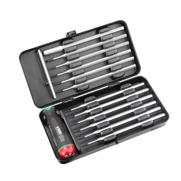 Juego Destornillador Dinamométrico con Varillas Intercambiables Nm 14 pcs TORX/TORX PLUS/SL/PH/PZ/BH FELO