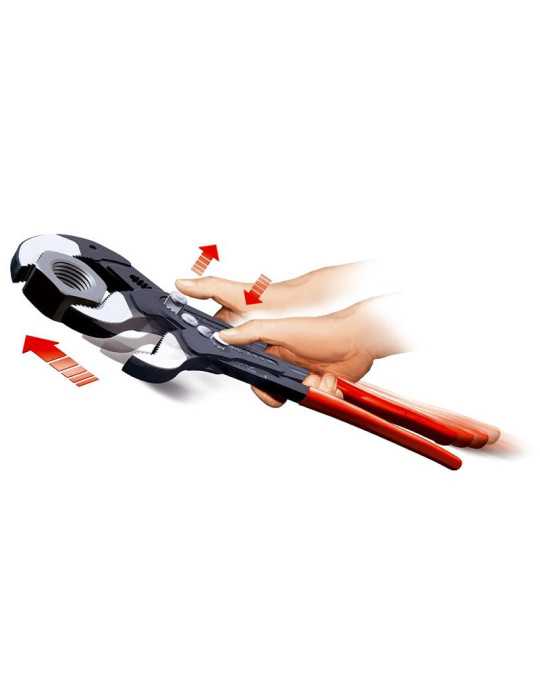 Tenaza Pico Loro COBRA XXL con Mangos Recubiertos de Plástico 560 mm KNIPEX