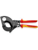 Cortacables de Carraca con Mangos Bicomponentes Aislados 280 mm KNIPEX