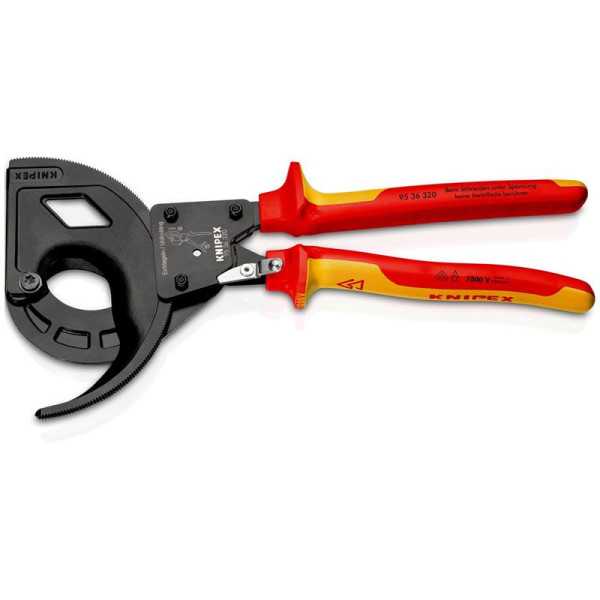 Cortacables de Carraca con Mangos Bicomponentes Aislados 320 mm KNIPEX