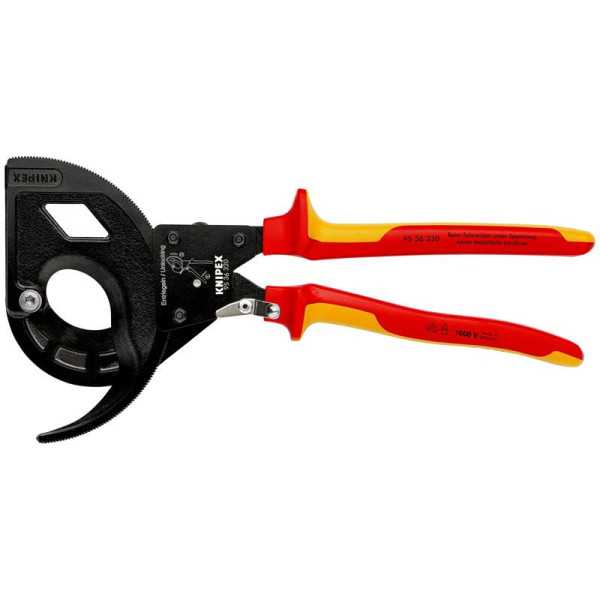 Cortacables de Carraca con Mangos Bicomponentes Aislados 320 mm KNIPEX
