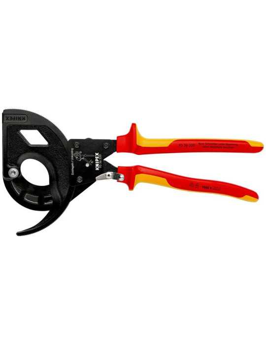 Cortacables de Carraca con Mangos Bicomponentes Aislados 320 mm KNIPEX