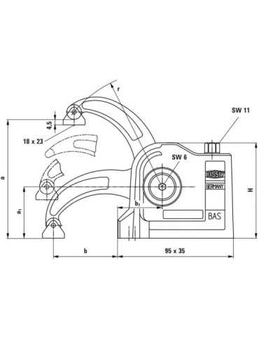 Mordaza Compacta para Máquinas Serie BAS-C 97 mm BESSEY 2