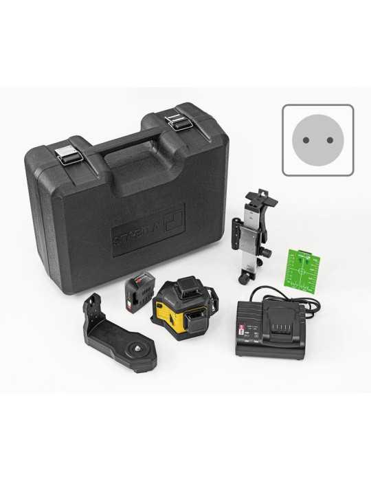 Láser multi-línea LAX 600 G sistema 12 V set 7 piezas con batería y cargador UE STABILA