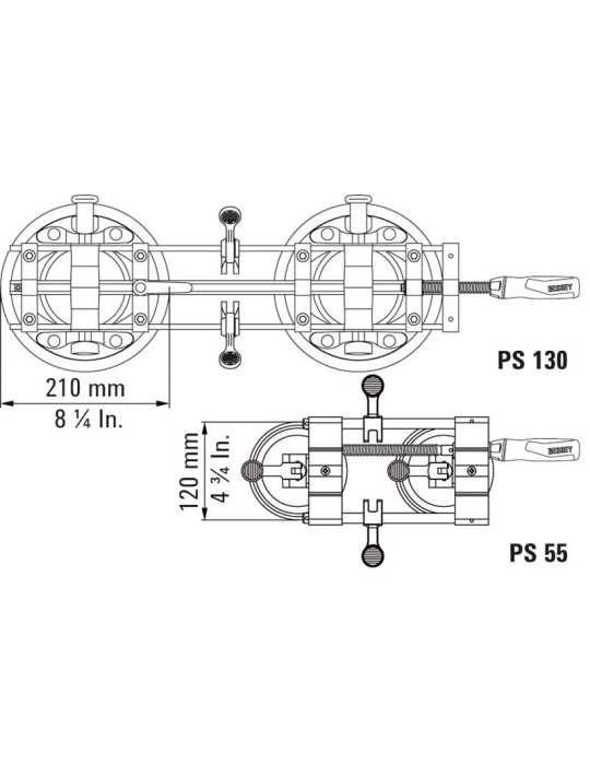 Elemento sujeción montaje encimeras PS130 BESSEY