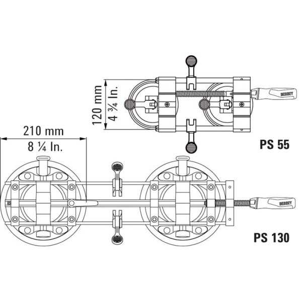Elemento sujeción montaje encimeras PS55 BESSEY