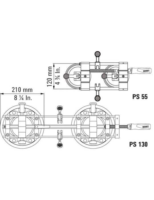 Elemento sujeción montaje encimeras PS55 BESSEY