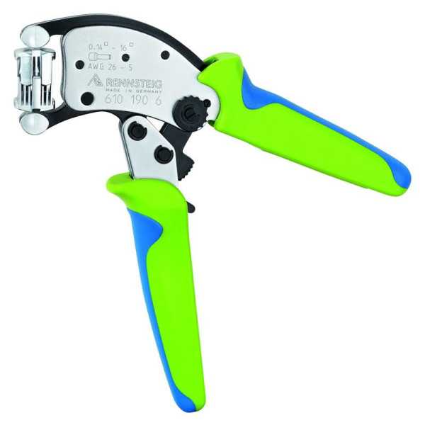 Crimpadora Autoajustable Twistor 16 para Punteras Huecas de 0,14 hasta 16mm2 RENNSTEIG