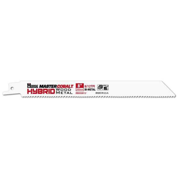Sierras de Sable para Metal MASTER COBALT Hybrid 8" 050 8/12T 50P MORSE