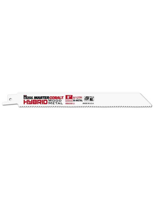 Sierras de Sable para Metal MASTER COBALT Hybrid 8" 050 8/12T 50P MORSE