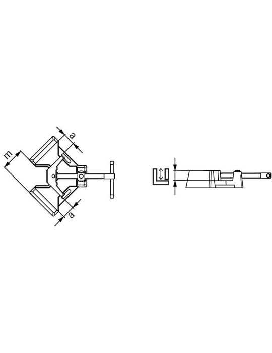 Escuadra para Soldadura de Ángulos WSM 2 x 90 mm BESSEY