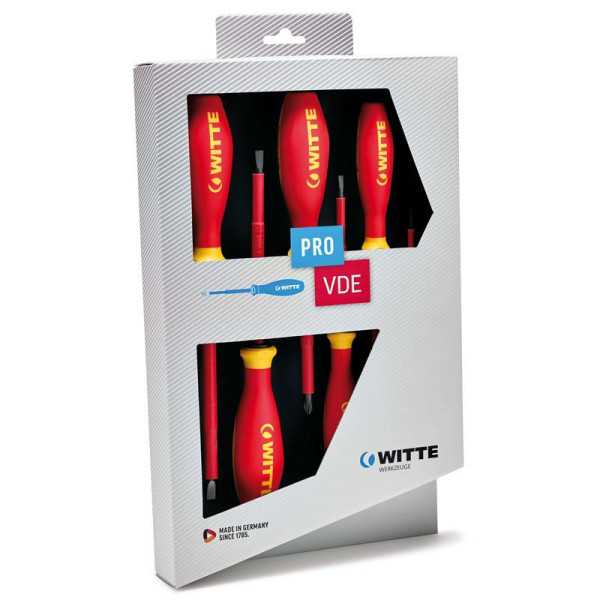 Juego de 6 destornilladores PRO VDE (PL/PH) WITTE