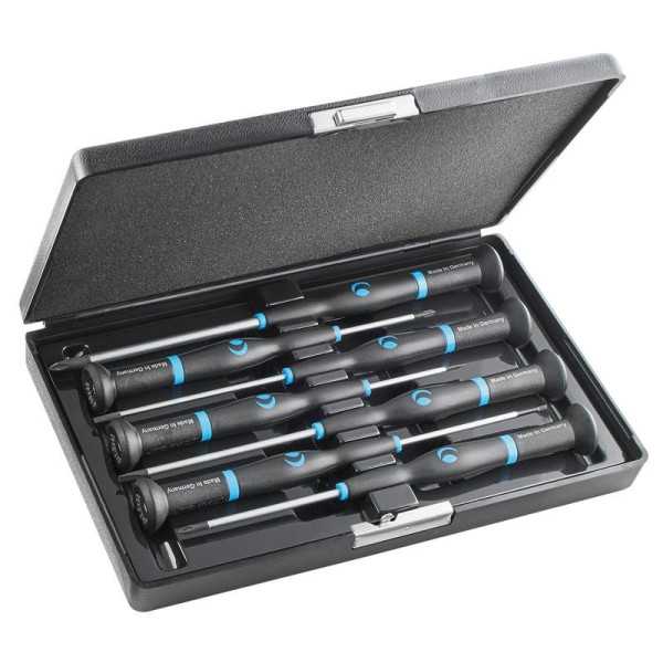 Juego de 7 destornilladores de precisión WITTRON en estuche de plástico antichoque (PL) WITTE