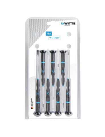 Juego de 7 destornilladores de precisión WITTRON en estuche de cartón (PL/PH) WITTE