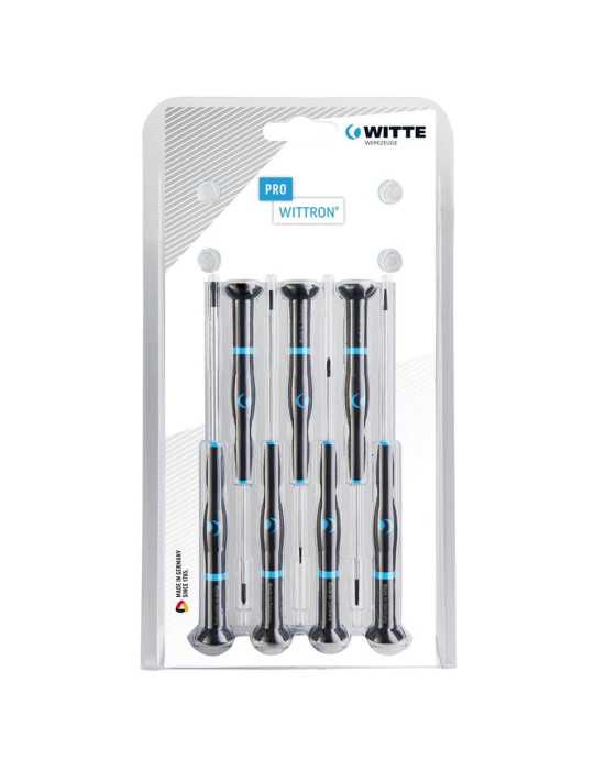 Juego de 7 destornilladores de precisión WITTRON en estuche de cartón (PL/PH) WITTE