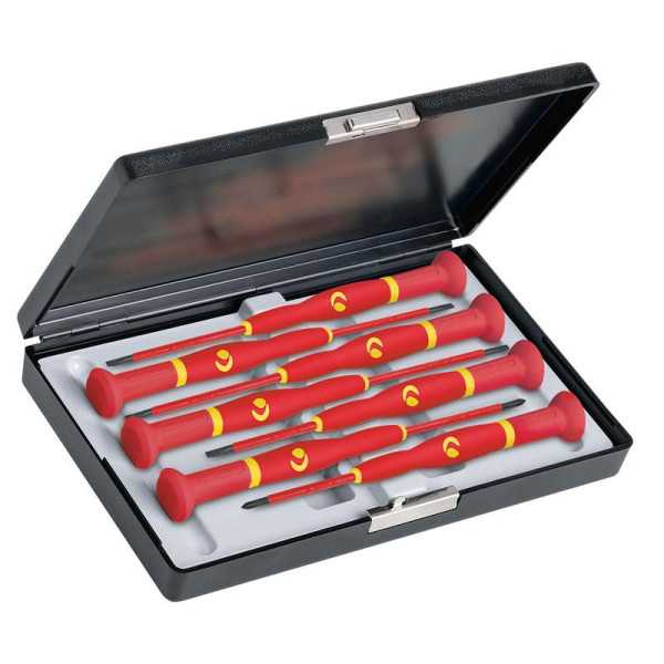 Juegos de 7 destornilladores de precisión WITTRON VDE en estuche de plástico antichoque (Torx) WITTE