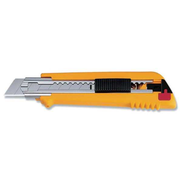 Cúter con bloqueo automático, mecanismo de cambio automático de cuchilla con cargador para 6 cuchillas y cuchilla de 18 mm OLFA