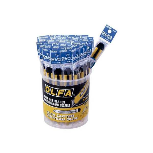 Pack de 40 cúters básicos con cuchilla 9 mm OLFA
