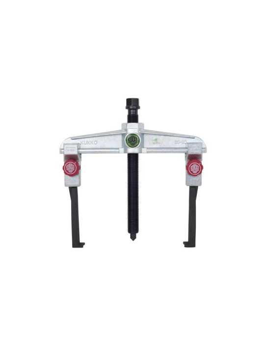 Extractor de rodamientos universal de 2 patas para espacios angostos con regulación rápida (200x150 mm) KUKKO