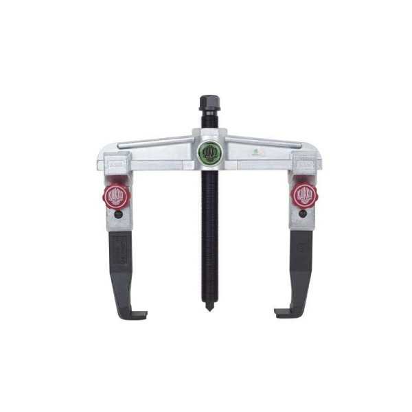 Extractor de rodamientos universal de 2 patas para espacios angostos con regulación rápida (250x200 mm) KUKKO
