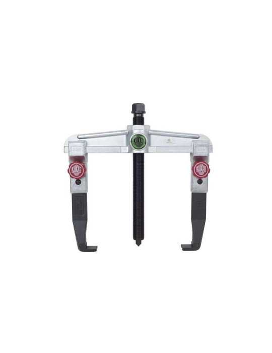 Extractor de rodamientos universal de 2 patas para espacios angostos con regulación rápida (250x200 mm) KUKKO