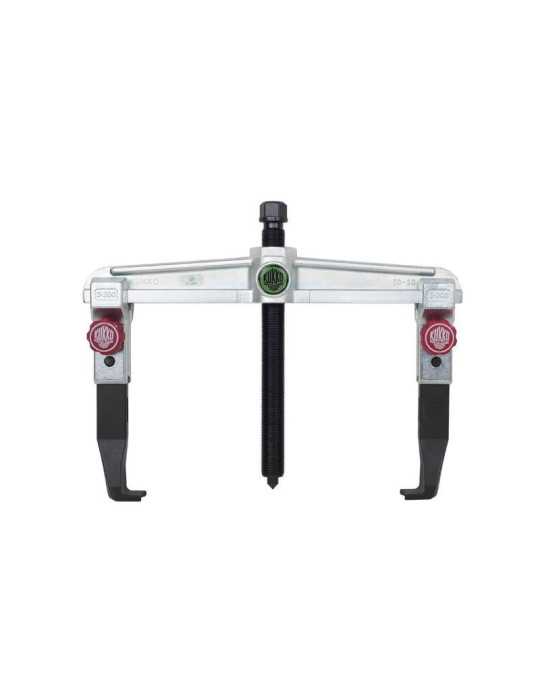 Extractor de rodamientos universal de 2 patas para espacios angostos con regulación rápida (350x200 mm) KUKKO