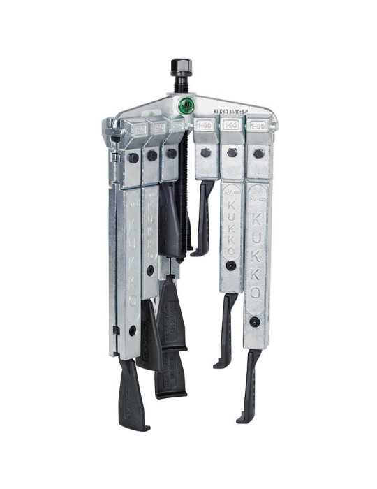 Extractor de rodamientos universal múltiple de 3 patas espacios angostos (120x100/200/250/350 mm) KUKKO
