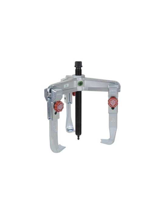Extractor de rodamientos universal de 3 patas con regulación rápida (350x200 mm) KUKKO