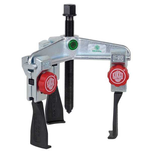 Extractor de rodamientos universal de 3 patas espacios angostos con regulación rápida (130x100 mm) KUKKO