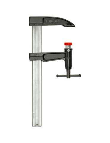 Tornillo de apriete con émbolo mango en T 2500x140 mm Riel 35x9 mm TURNUS