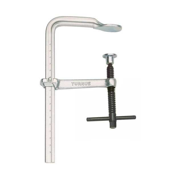 Tornillo de apriete todo acero mango en T 500x120 mm Riel 25x12 mm TURNUS