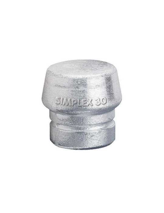 Boca de recambio metal blando plata Simplex Ø 80 mm HALDER