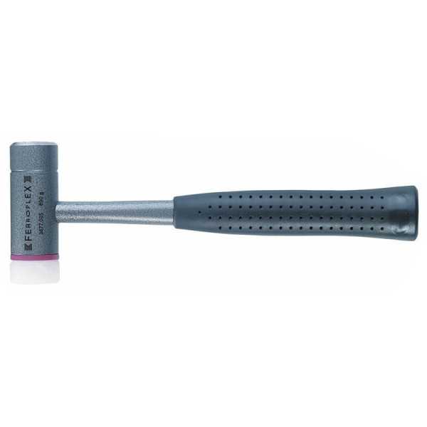 Martillo de acero + maza de nylon Ferroplex Ø 35 mm Largo 295 mm HALDER
