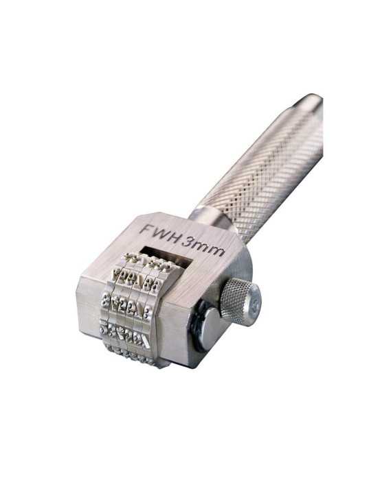 Numeración Compact Marker de 6 ruedas del 0 al 9 (3 mm) GRAVUREM