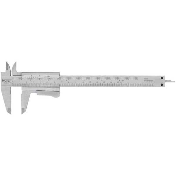 Calibre pie de rey monobloc DIN 862 (Bloqueo Tornillo Largo 200 mm)VOGEL