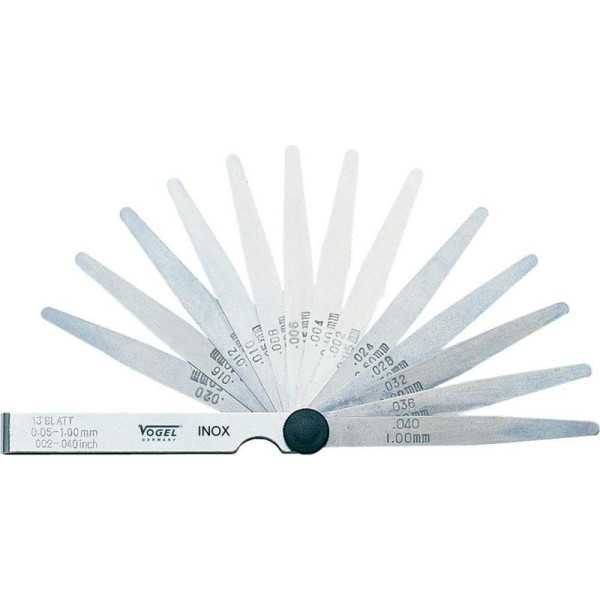 Juego 20 galgas Laton 100 mm (414007) VOGEL