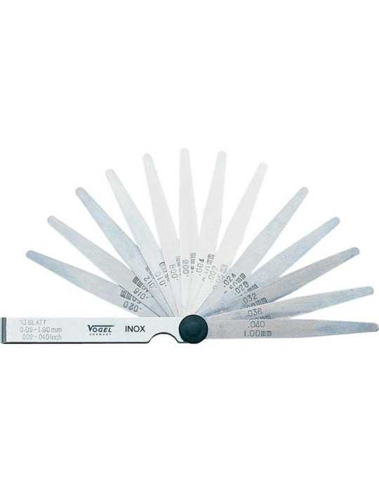 Juego 20 galgas Laton 100 mm (414007) VOGEL