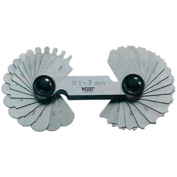 Juego galgas para radios INOX, 16 láminas VOGEL