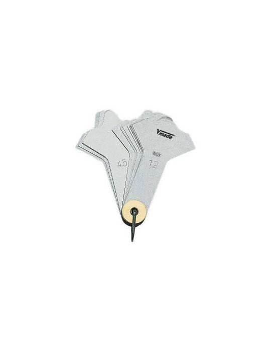 Juego de galgas de soldadura espesor 3-12 mm (12 láminas) VOGEL