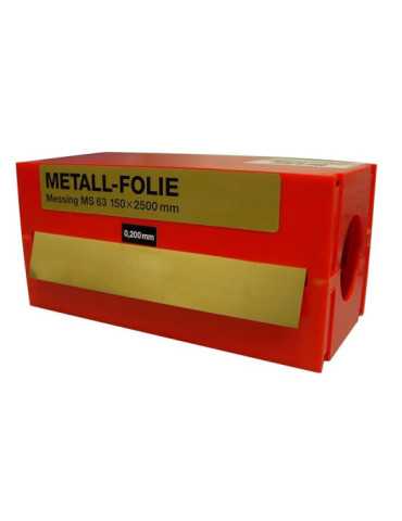 Rollo fleje calibrado 2,5 m x 150 mm latón (espesor 0,5 mm) VOGEL