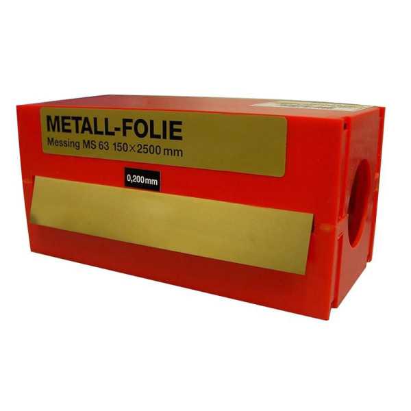 Rollo fleje calibrado 2,5 m x 150 mm latón (espesor 0,5 mm) VOGEL