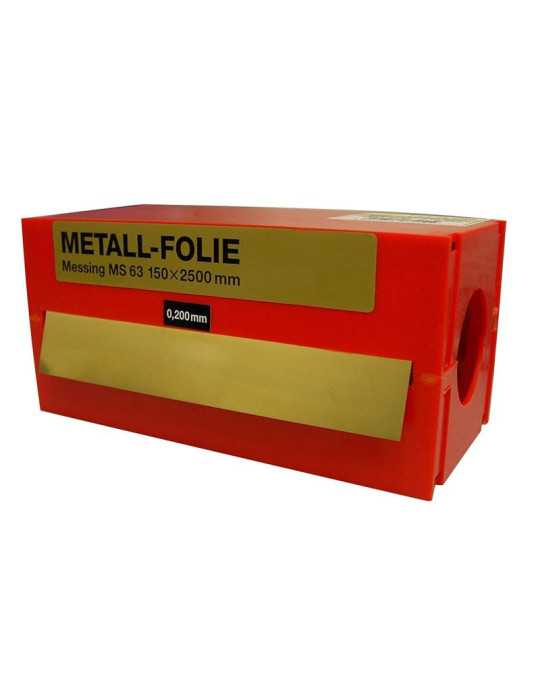 Rollo fleje calibrado 2,5 m x 150 mm latón (espesor 0,5 mm) VOGEL