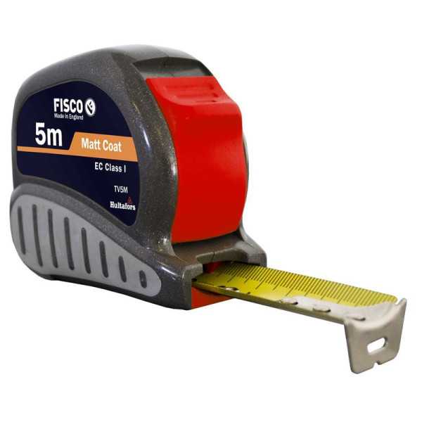 Flexómetro clase I con caja ABS con empuñadura de goma TRI-LOK (5x25) FISCO