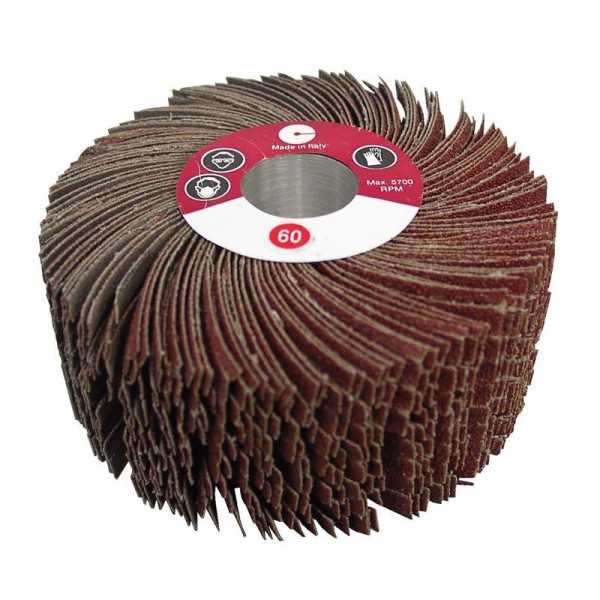 Rueda mil hojas de núcleo corte desigual RNC (Ø Ext. 120 mm Espesor 50 mm Núcleo 19K Grano 80) CALFLEX